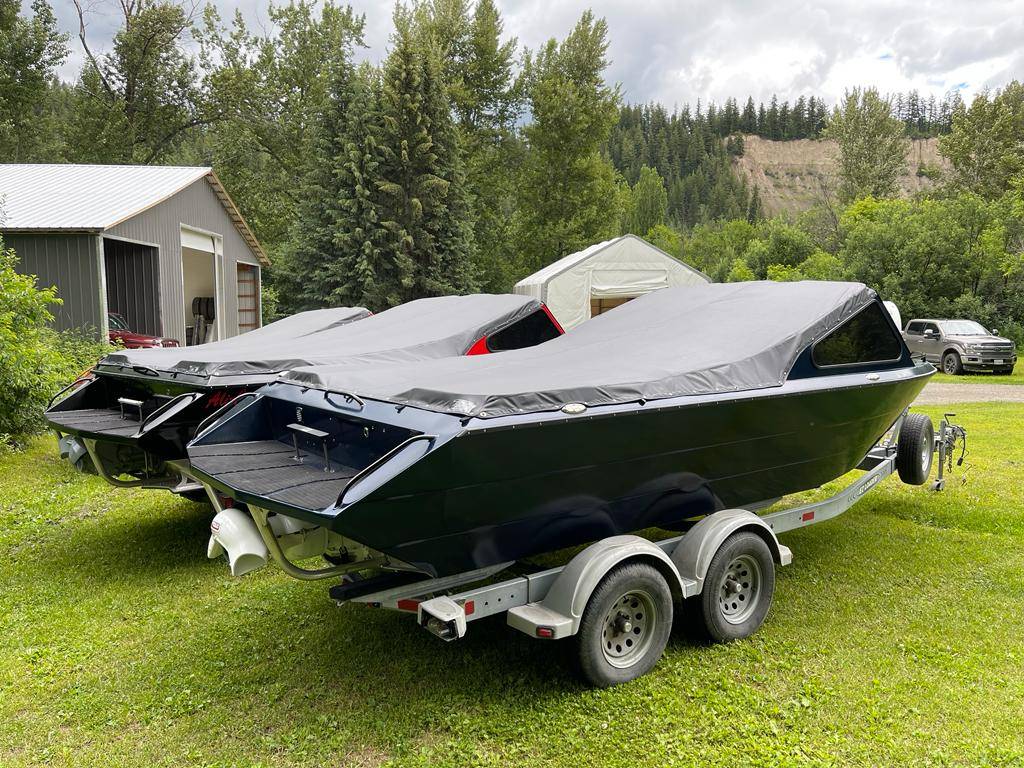 jet boats with custom travel covers are cheaper than full enclosures